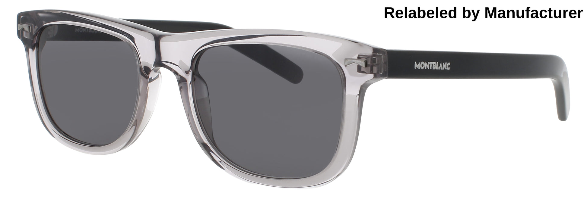 MONTBLANC MB0260S Frame GREY/BLACK Lens SMOKE
