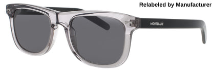 MONTBLANC MB0260S Frame GREY/BLACK Lens SMOKE