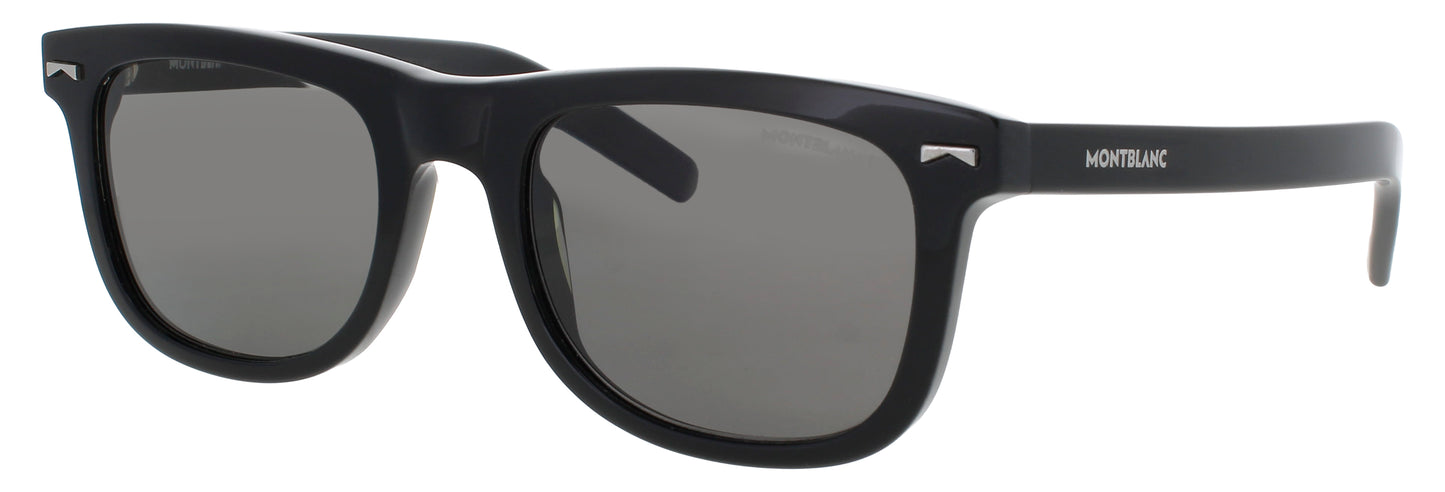 MONTBLANC MB0260S Frame BLACK Lens SMOKE POLARIZED