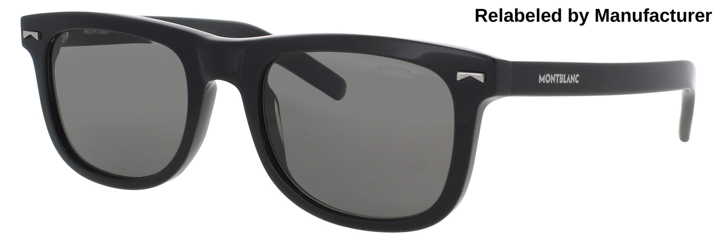 MONTBLANC MB0260S Frame BLACK Lens SMOKE POLARIZED