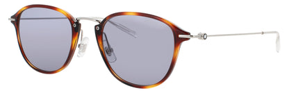 MONTBLANC MB0155S Frame HAVANA/SILVER Lens SMOKE