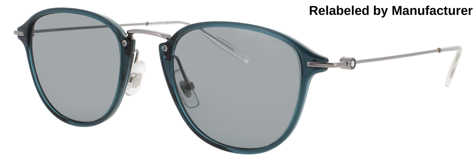 MONTBLANC MB0155S Frame GREEN Lens SMOKE