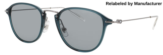 MONTBLANC MB0155S Frame GREEN Lens SMOKE