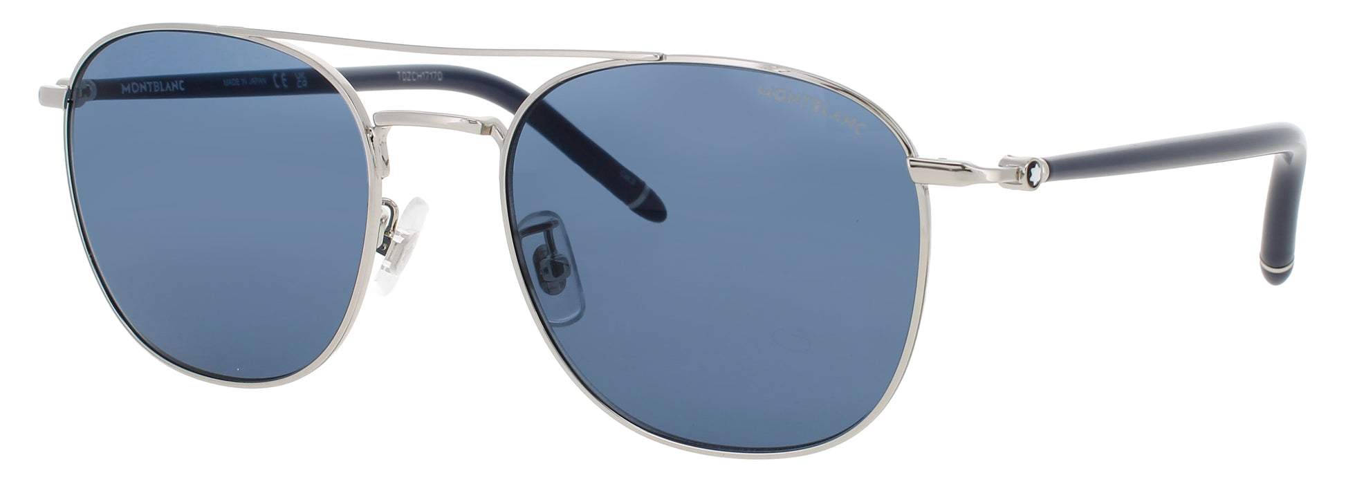 MONTBLANC MB0271S Frame SILVER/BLUE Lens BLUE TINT