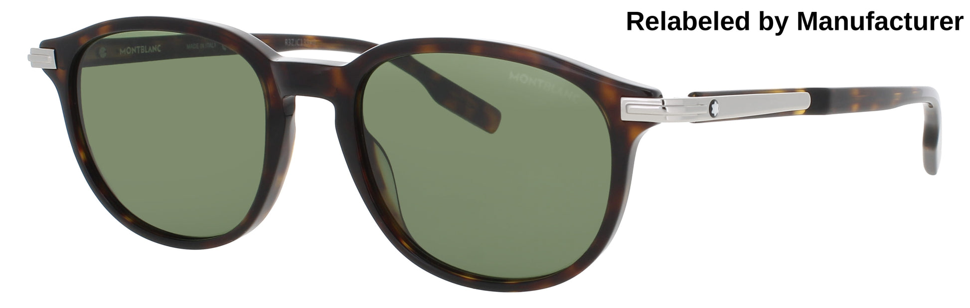 MONTBLANC MB0276S Frame HAVANA Lens GREEN TINT