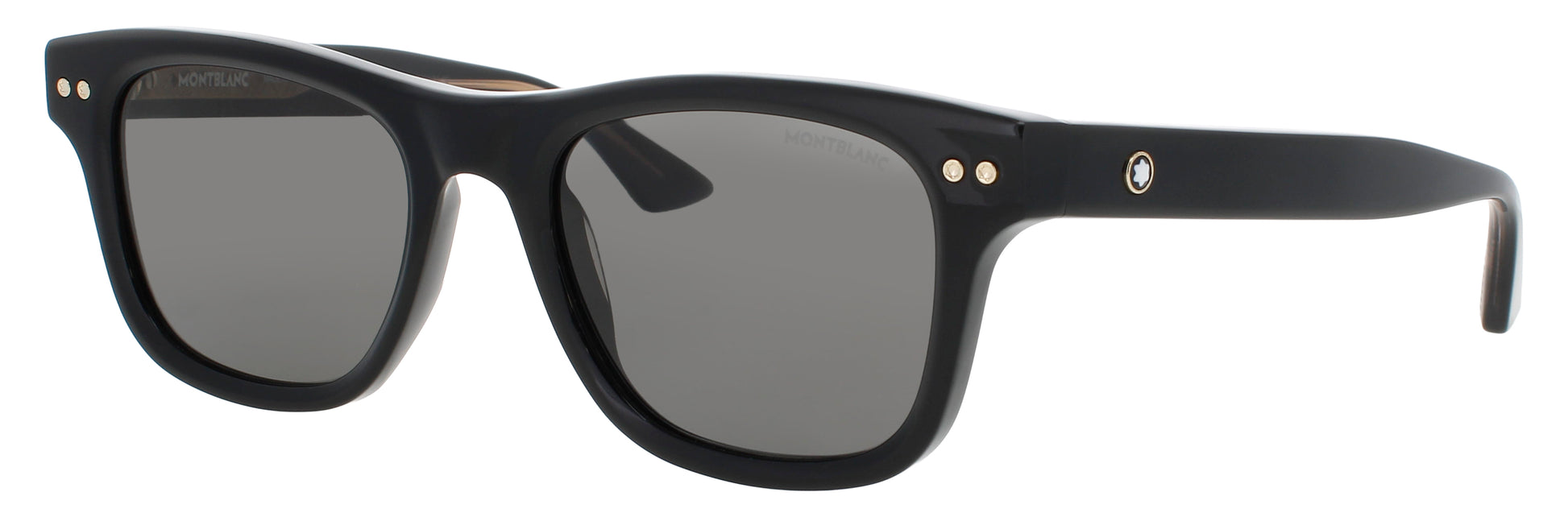 MONTBLANC MB0254S Frame BLACK Lens SMOKE POLARIZED