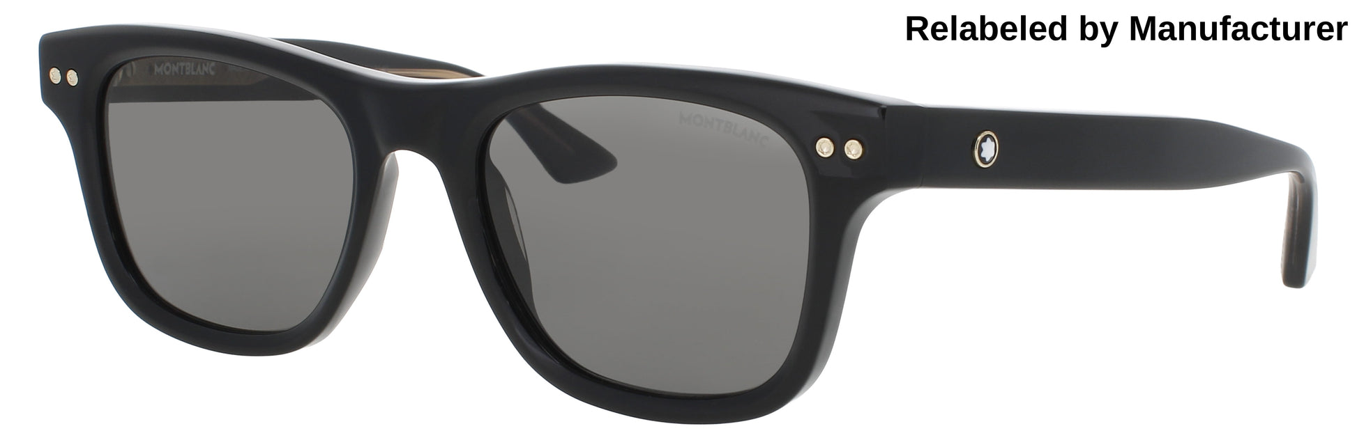 MONTBLANC MB0254S Frame BLACK Lens SMOKE POLARIZED