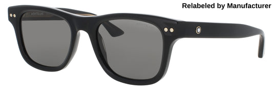 MONTBLANC MB0254S Frame BLACK Lens SMOKE POLARIZED