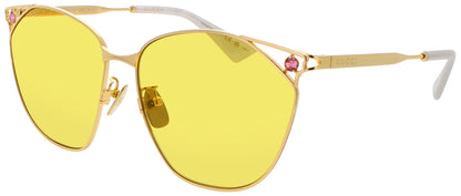 GUCCI GG1375SA Frame GOLD Lens YELLOW
