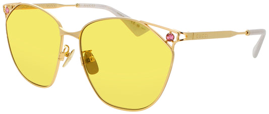 GUCCI GG1375SA Frame GOLD Lens YELLOW