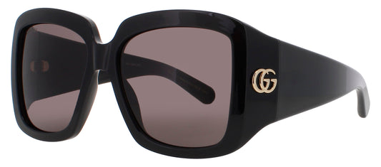 GUCCI GG1402S Frame BLACK/GOLD Lens GREY