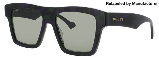 GUCCI GG0962 Frame HAVANA Lens GREEN TINT