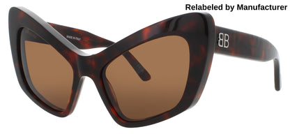 BALENCIAGA BB0293S Frame HAVANA Lens BROWN TINT