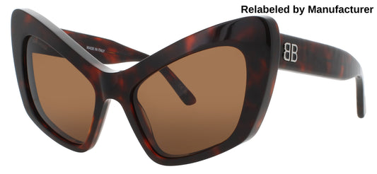 BALENCIAGA BB0293S Frame HAVANA Lens BROWN TINT