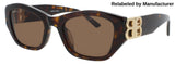 BALENCIAGA BB0311SK Frame HAVANA Lens BROWN TINT