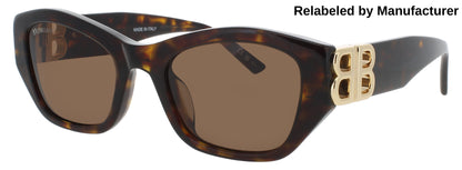 BALENCIAGA BB0311SK Frame HAVANA Lens BROWN TINT