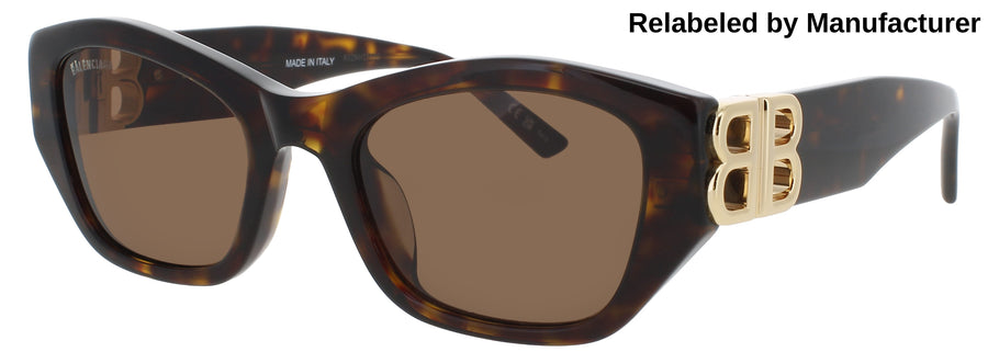 BALENCIAGA BB0311SK Frame HAVANA Lens BROWN TINT