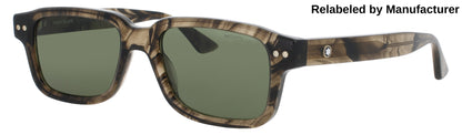 MONTBLANC MB0286S Frame BROWN Lens GREEN TINT