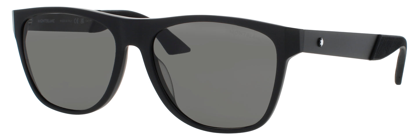 MONTBLANC MB0298S Frame BLACK Lens SMOKE