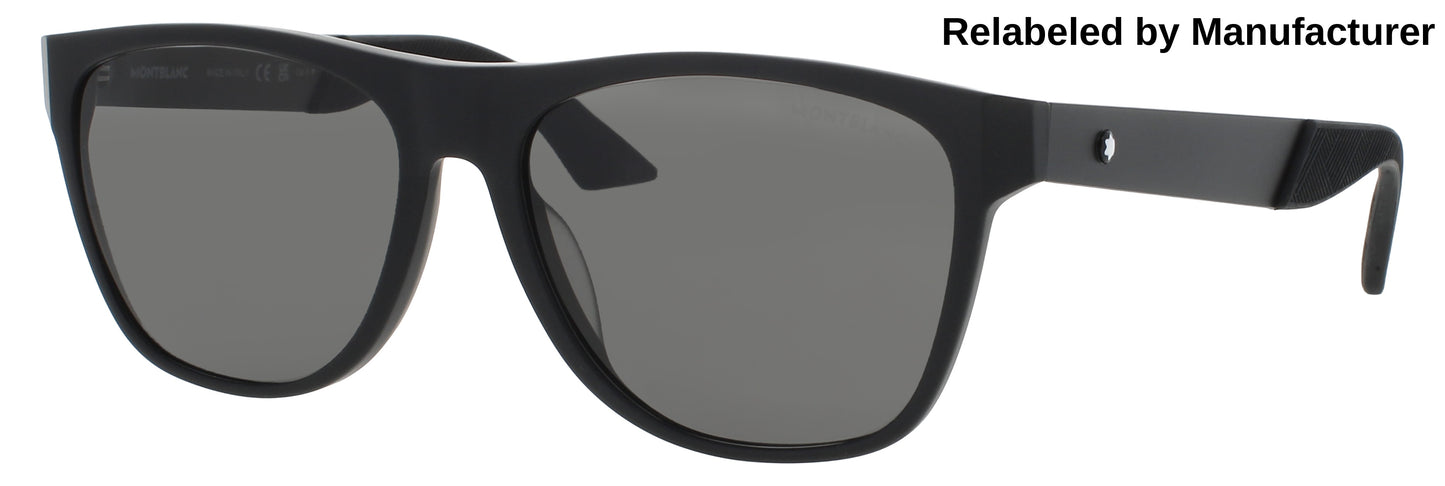 MONTBLANC MB0298S Frame BLACK Lens SMOKE