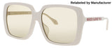 GUCCI GG0567SAN Frame IVORY Lens BROWN TINT