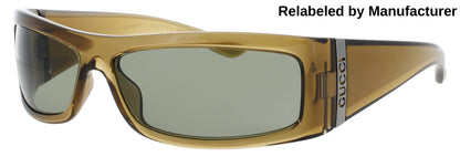 GUCCI GG1492S Frame BROWN Lens GREEN TINT