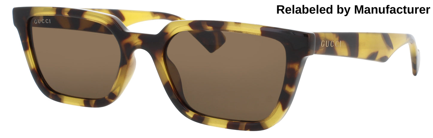 GUCCI GG1539S Frame YELLOW Lens BROWN TINT
