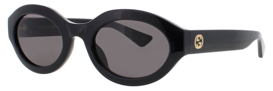GUCCI GG1579S Frame BLACK/GOLD Lens GREY