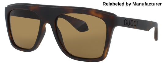 GUCCI GG1570S Frame HAVANA Lens BROWN TINT
