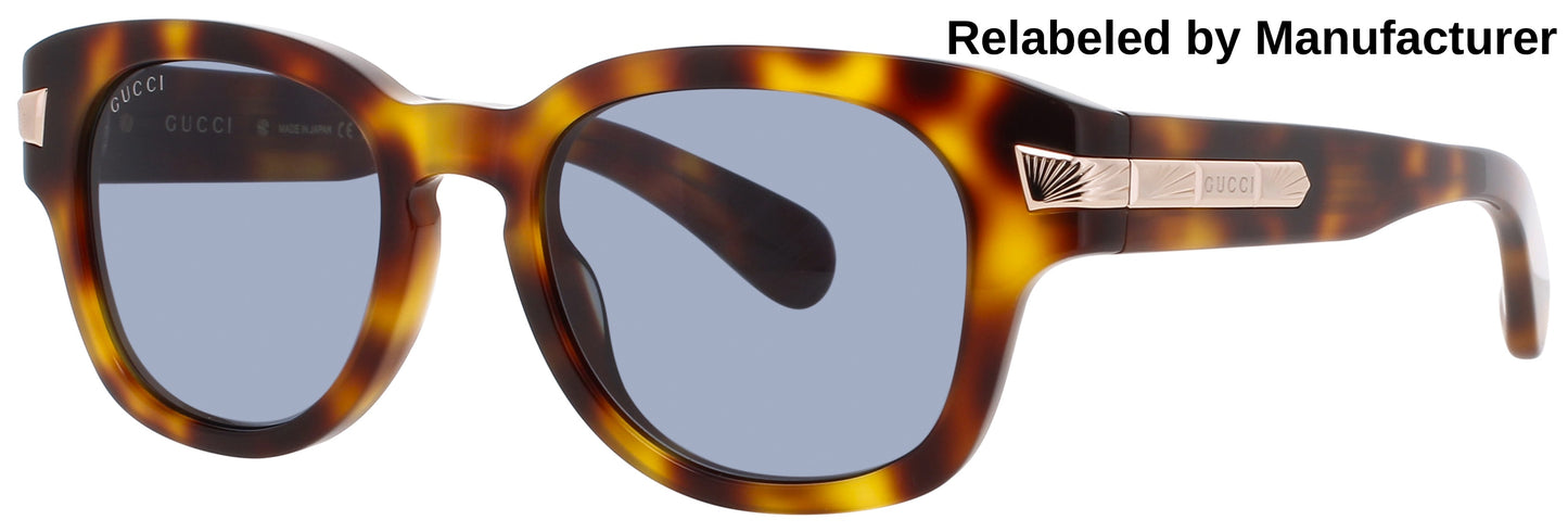 GUCCI GG1518S Frame HAVANA Lens BLUE TINT