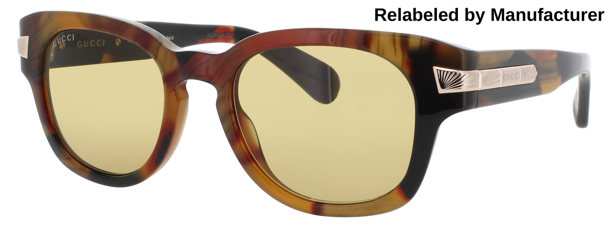 GUCCI GG1518S Frame HAVANA Lens BROWN TINT