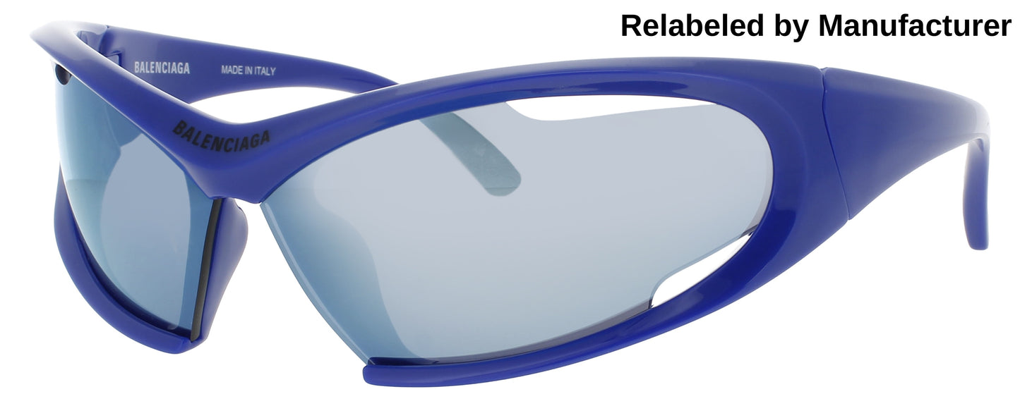 BALENCIAGA BB0318S Frame BLUE Lens BLUE MIRROR