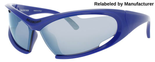BALENCIAGA BB0318S Frame BLUE Lens BLUE MIRROR