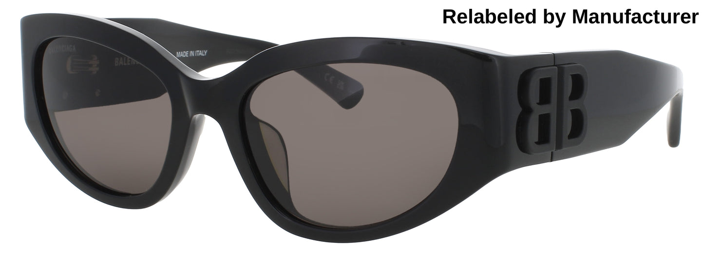 BALENCIAGA BB0324SK Frame BLACK Lens SMOKE