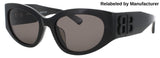 BALENCIAGA BB0324SK Frame BLACK Lens SMOKE