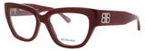 BALENCIAGA BB0326O Frame BURGUNDY Lens DEMO