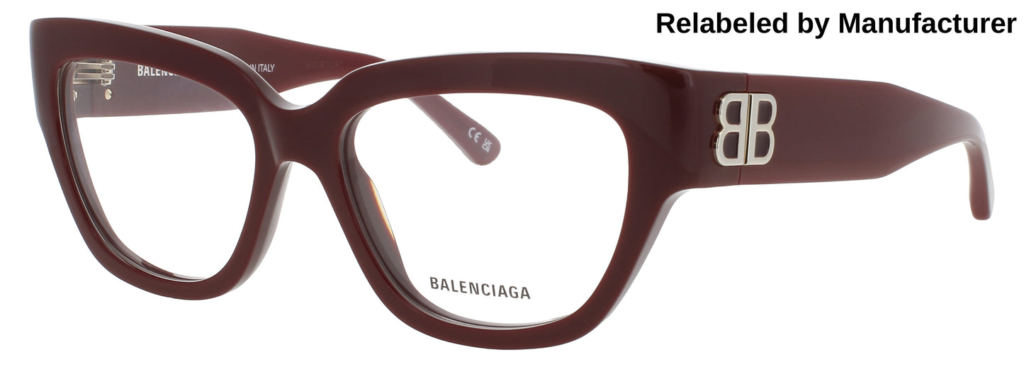 BALENCIAGA BB0326O Frame BURGUNDY Lens DEMO