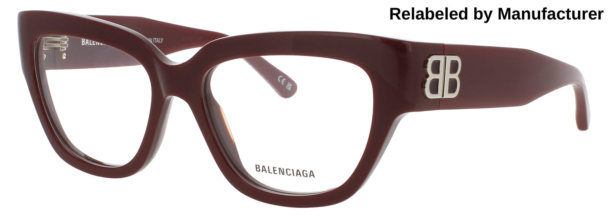 BALENCIAGA BB0326O Frame BURGUNDY Lens DEMO