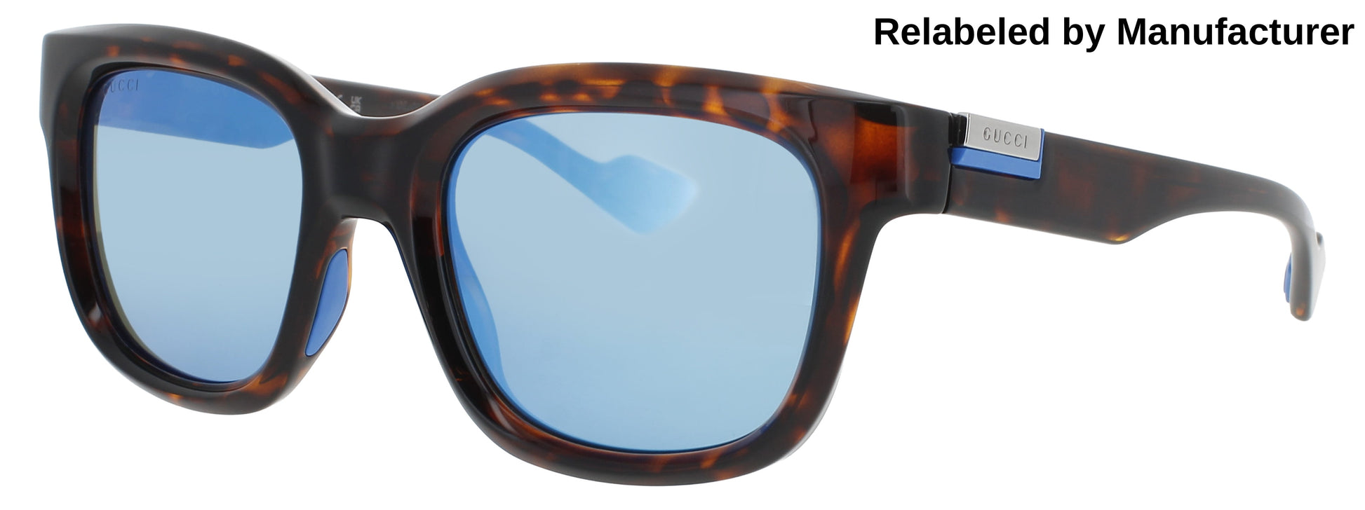GUCCI GG1621S Frame HAVANA Lens BLUE MIRROR
