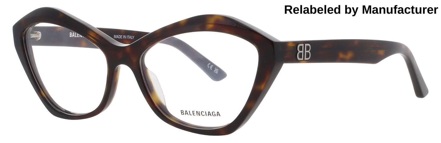 BALENCIAGA BB0341O Frame HAVANA Lens DEMO