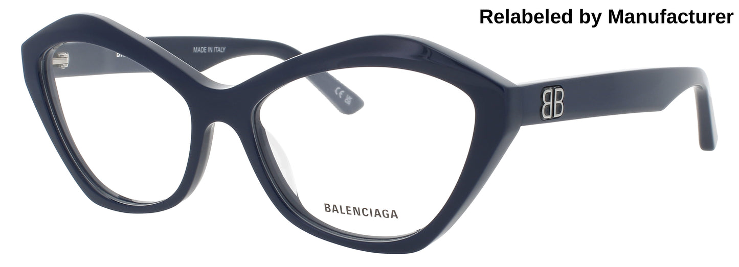 BALENCIAGA BB0341O Frame BLUE Lens DEMO
