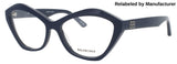 BALENCIAGA BB0341O Frame BLUE Lens DEMO