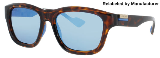 GUCCI GG1630S Frame HAVANA Lens BLUE MIRROR