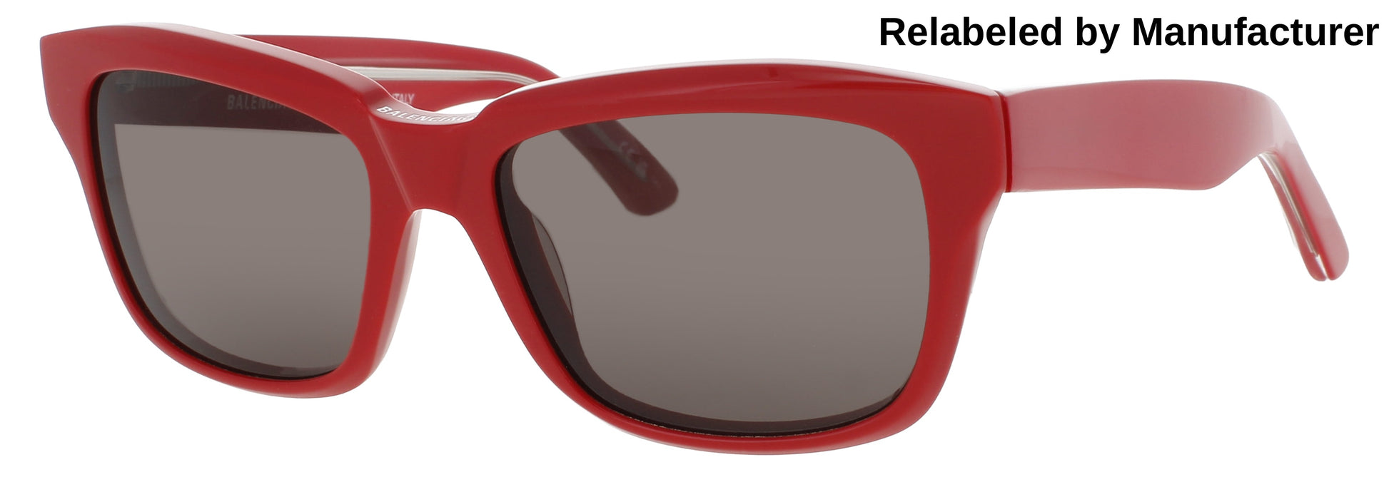 BALENCIAGA BB0346S Frame RED Lens SMOKE