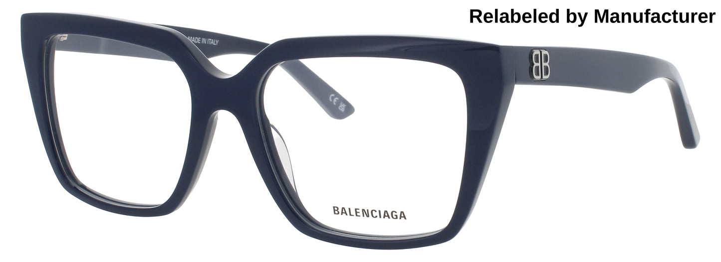 BALENCIAGA BB0130O Frame BLUE Lens DEMO