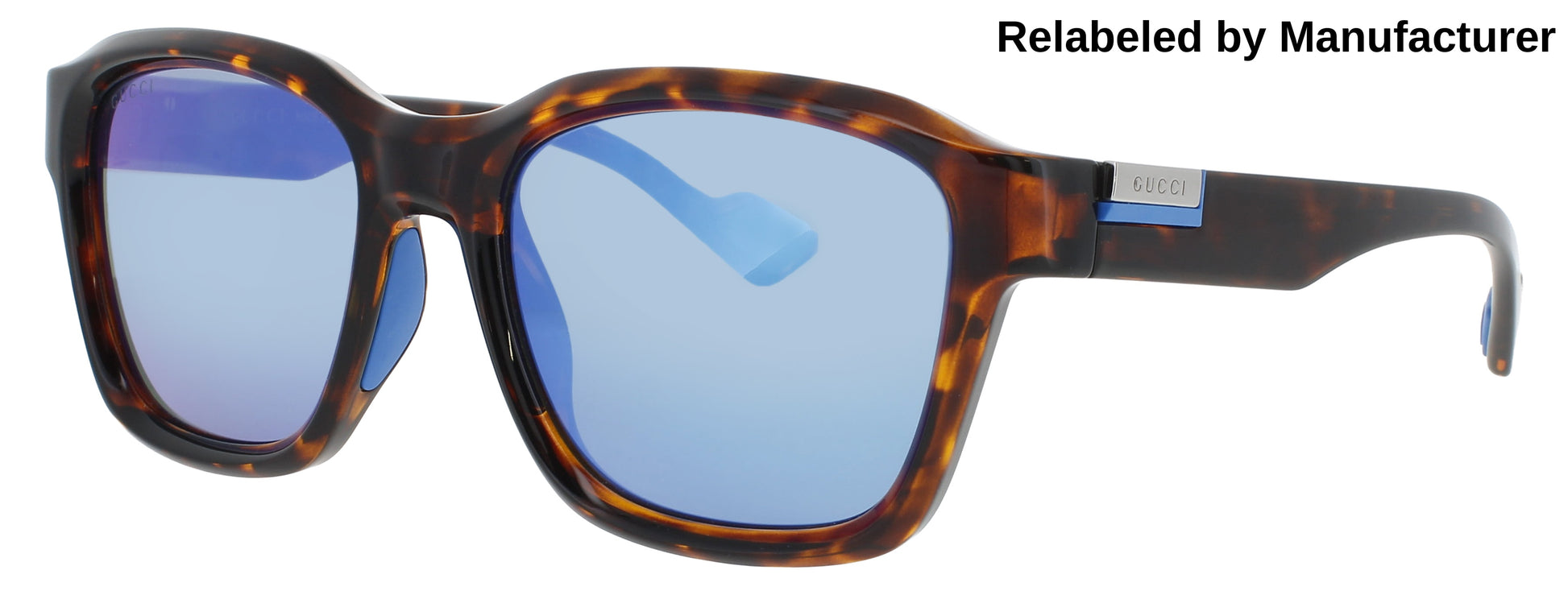 GUCCI GG1640SA Frame HAVANA Lens BLUE MIRROR