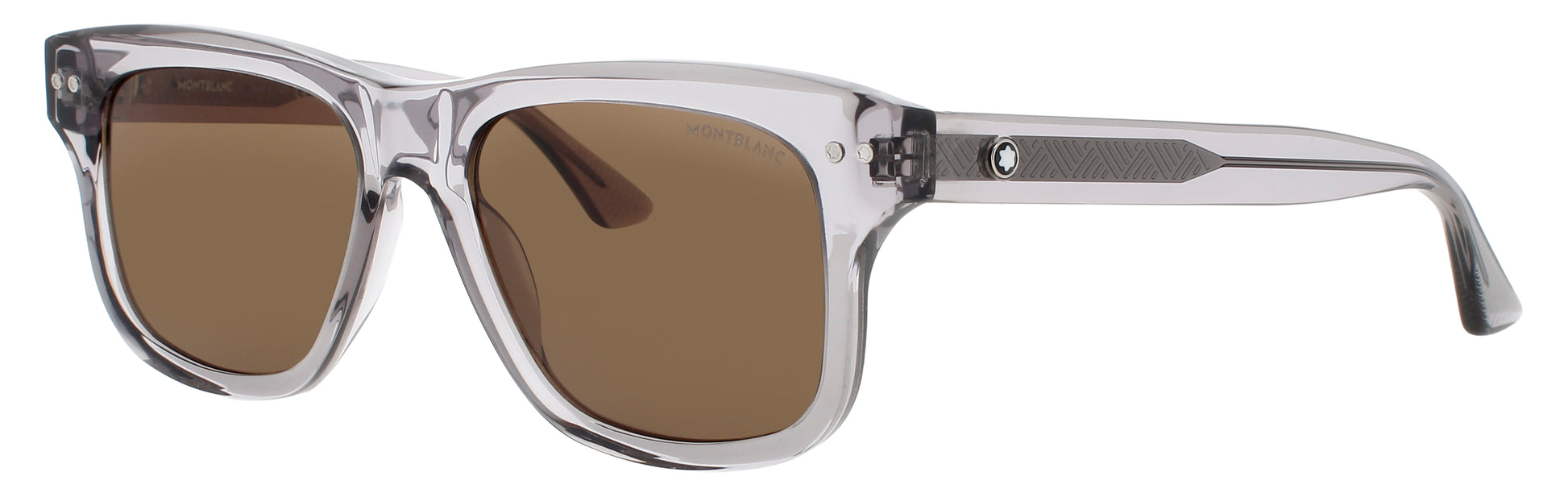 MONTBLANC MB0319S Frame GREY Lens BROWN TINT