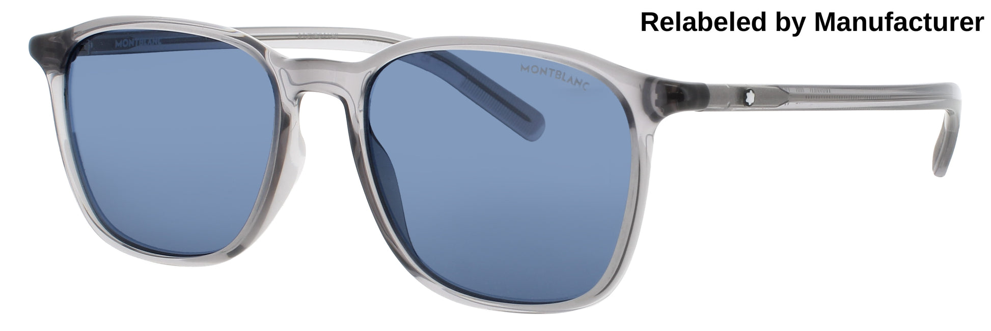 MONTBLANC MB0325S Frame GREY Lens BLUE TINT
