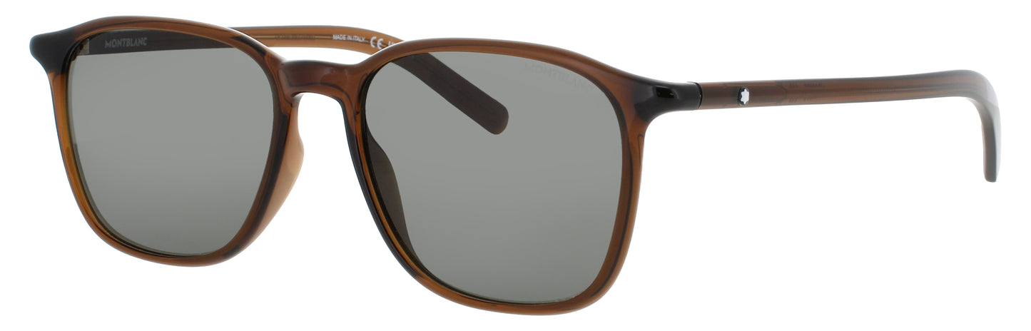 MONTBLANC MB0325S Frame BROWN Lens SMOKE