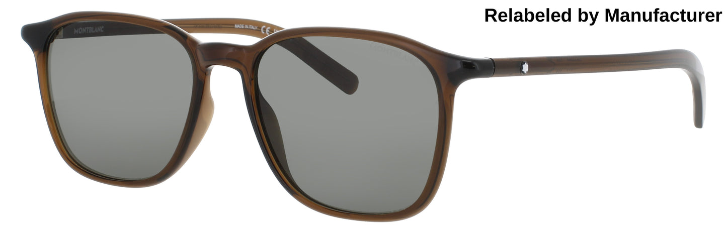 MONTBLANC MB0325S Frame BROWN Lens SMOKE